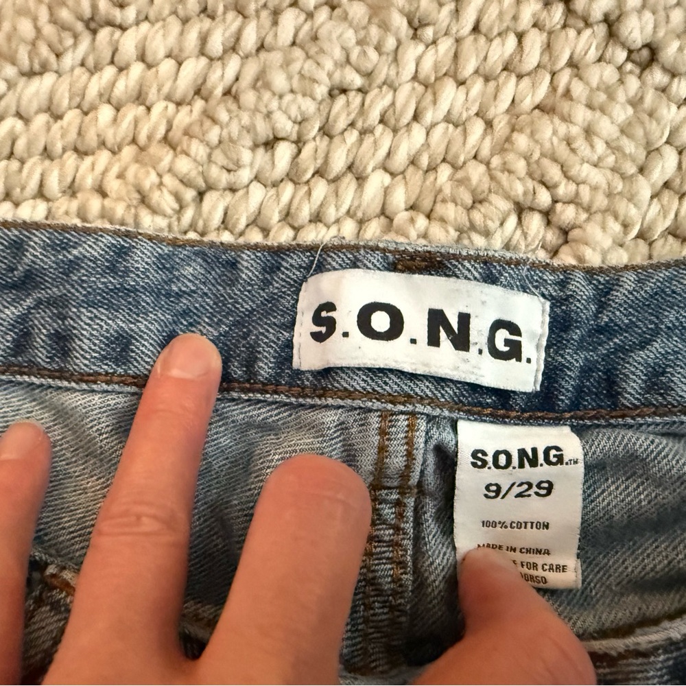 S.O.N.G. Blue Denim Jean Shorts